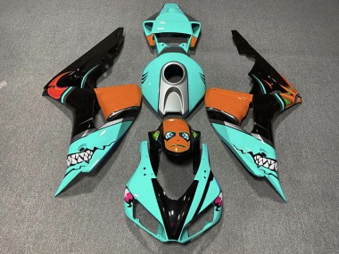 2006-2007 Requin Cyan CBR1000RR Carénage Moto