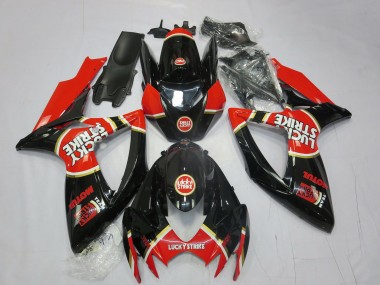 2006-2007 Rouge Lucky Strike GSXR 600-750 Carénage Moto