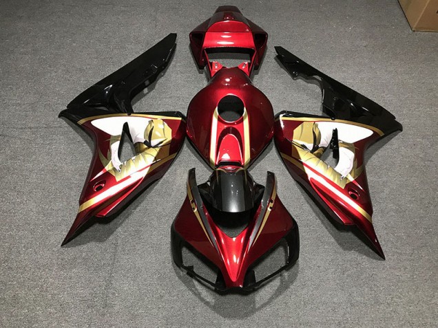 2006-2007 Rouge Profond & Or CBR1000RR Carénage Moto