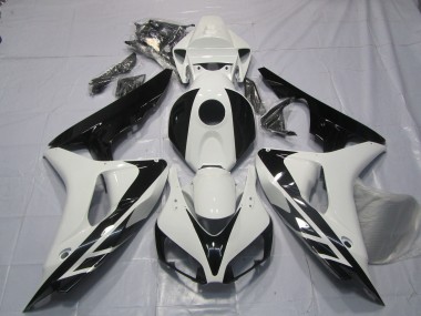 2006-2007 Style Noir & Blanc OEM Sans Décalcomanies CBR1000RR Carénage Moto