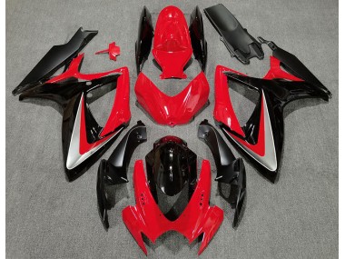 2006-2007 Style Rouge Noir OEM GSXR 600-750 Carénage Moto