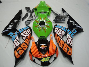 2006-2007 Vert Rossi CBR1000RR Carénage Moto