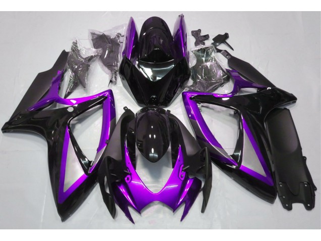 2006-2007 Violet Brillant & Noir GSXR 600-750 Carénage Moto