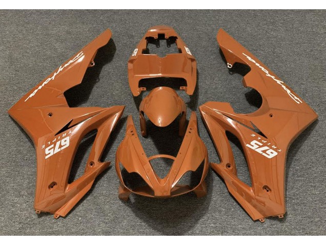 2006-2008 Orange Brillant Daytona 675 Carénage Moto