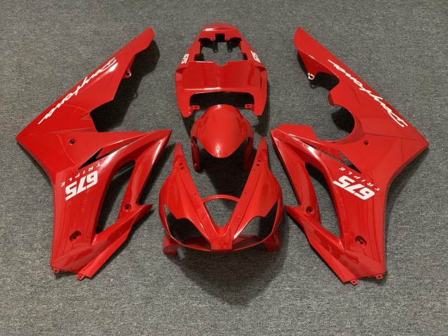 2006-2008 Rouge Brillant Daytona 675 Carénage Moto