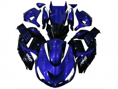 2006-2011 Bleu Brillant & Noir ZX14R Carénage Moto