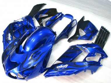 2006-2011 Flamme Bleue ZX14R Carénage Moto