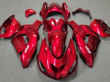 2006-2011 Rouge Brillant ZX14R Carénage Moto