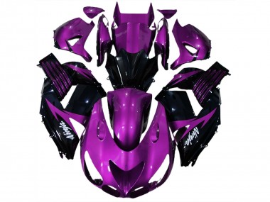 2006-2011 Violet Brillant & Noir ZX14R Carénage Moto