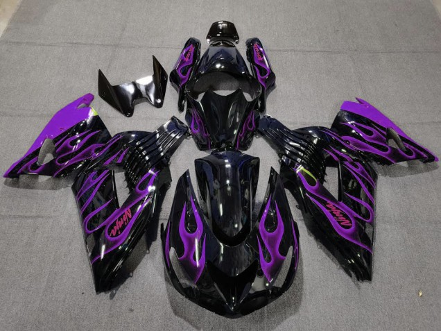 2006-2011 Violet Flamme ZX14R Carénage Moto