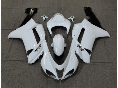 2007-2008 Blanc Brillant Uni ZX6R Carénage Moto