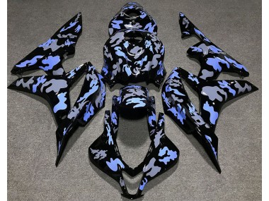 2007-2008 Bleu & Gris Camouflage CBR600RR Carénage Moto