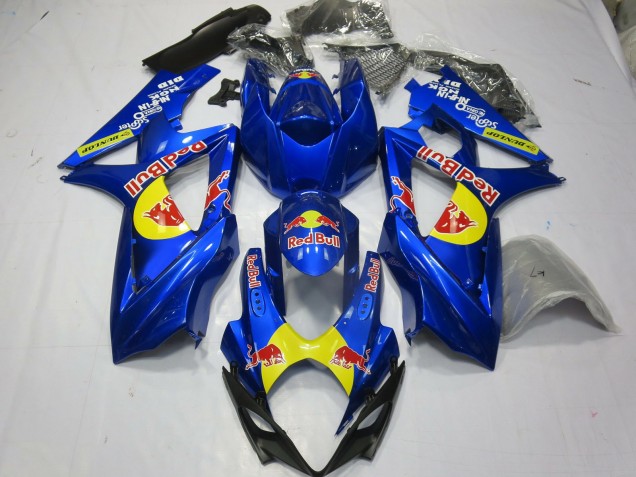 2007-2008 Bleu Rouge Taureau GSXR 1000 Carénage Moto