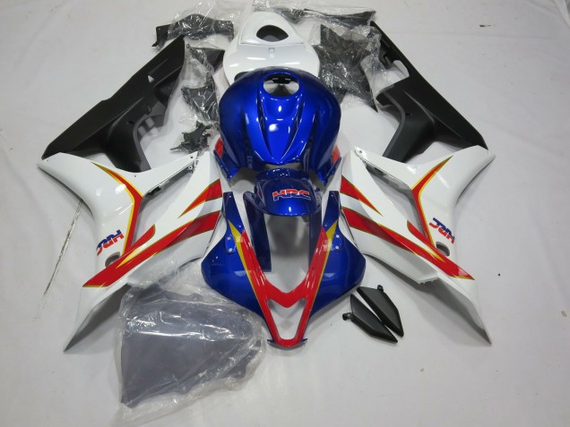 2007-2008 Blu Intenso Bianco E Rosso HRC CBR600RR Carénage Moto