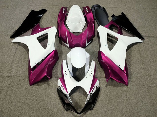 2007-2008 Conception Personnalisée Rose GSXR 1000 Carénage Moto