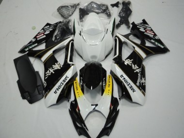 2007-2008 Noir & Blanc GSXR 1000 Carénage Moto