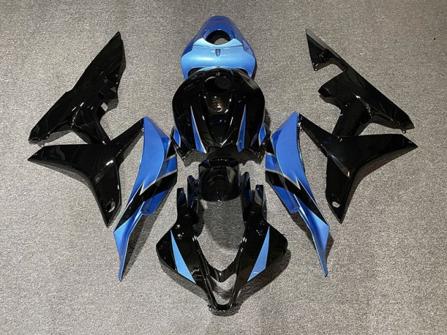 2007-2008 Noir Brillant & Bleu Clair CBR600RR Carénage Moto