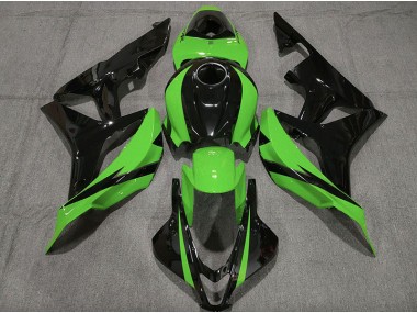 2007-2008 Noir Brillant & Vert CBR600RR Carénage Moto