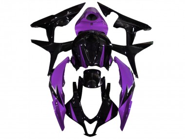 2007-2008 Noir Brillant & Violet CBR600RR Carénage Moto