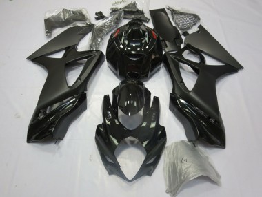 2007-2008 Noir Mat Brillant GSXR 1000 Carénage Moto