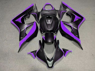 2007-2008 Noir Mat & Violet CBR600RR Carénage Moto