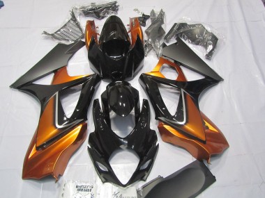 2007-2008 Orange & Noir GSXR 1000 Carénage Moto