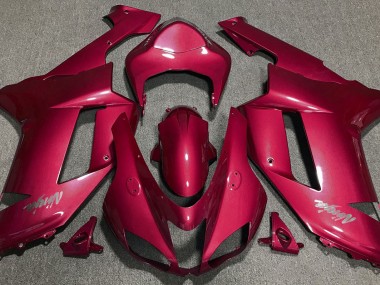 2007-2008 Rouge Bonbon ZX6R Carénage Moto