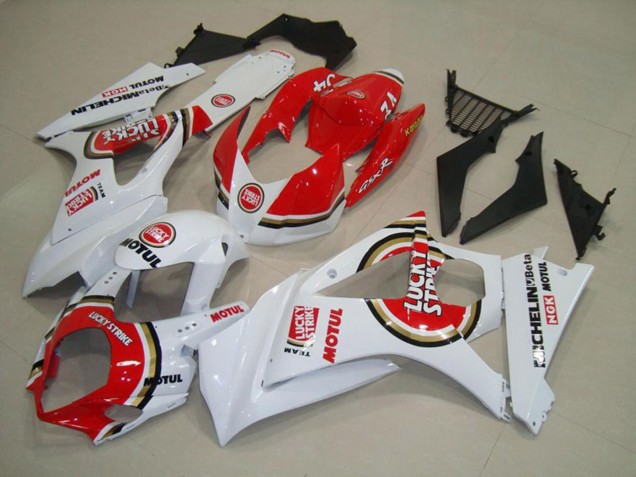 2007-2008 Rouge Lucky Strike GSXR 1000 Carénage Moto