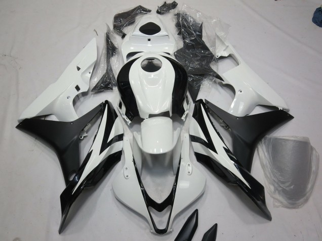 2007-2008 Style Blanc & Noir OEM CBR600RR Carénage Moto