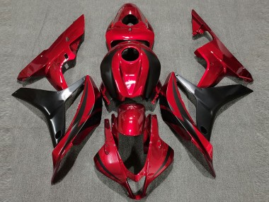 2007-2008 Style Rouge Foncé OEM CBR600RR Carénage Moto