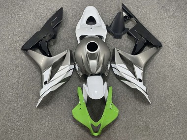 2007-2008 Vert Blanc & Gris CBR600RR Carénage Moto