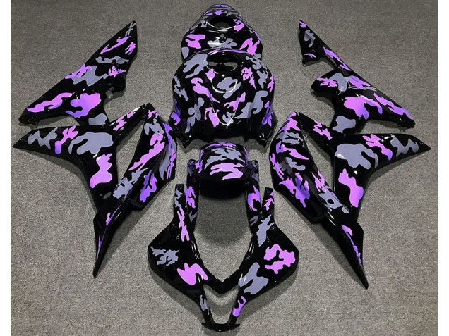 2007-2008 Violet & Gris Camouflage CBR600RR Carénage Moto