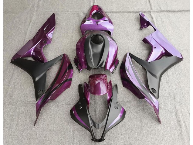 2007-2008 Violet & Noir Mat CBR600RR Carénage Moto