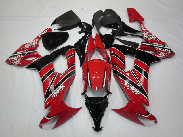 2008-2010 Rouge Noir ZX10R Carénage Moto