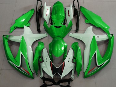 2008-2010 Vert Brillant & Blanc GSXR 600-750 Carénage Moto