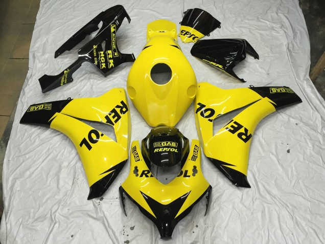 2008-2011 Jaune Brillant Repsol CBR1000RR Carénage Moto