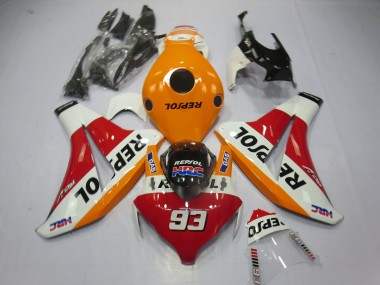 2008-2011 Orange Clair Repsol 93 CBR1000RR Carénage Moto