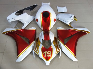 2008-2011 Rouge & Blanc 19 CBR1000RR Carénage Moto