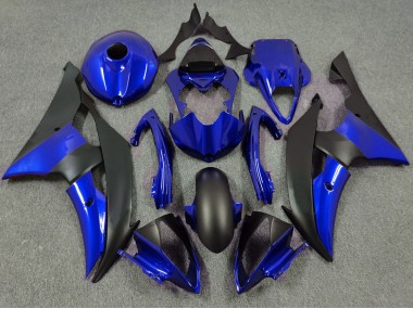 2008-2016 Bleu Profond & Noir Mat R6 Carénage Moto