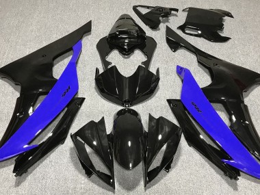 2008-2016 Noir Brillant & Bleu R6 Carénage Moto