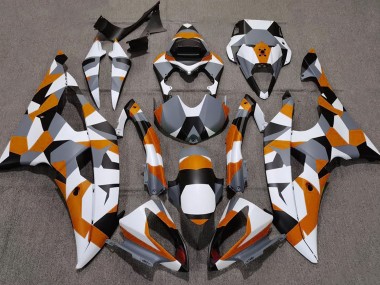 2008-2016 Orange Camouflage Uni R6 Carénage Moto