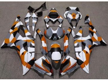 2008-2016 Orange Camouflage Uni R6 Carénage Moto