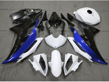 2008-2016 Personnalisé Bleu Noir & Blanc R6 Carénage Moto