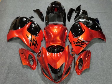 2008-2020 Orange Bonbon & Noir Brillant GSXR 1300 Carénage Moto