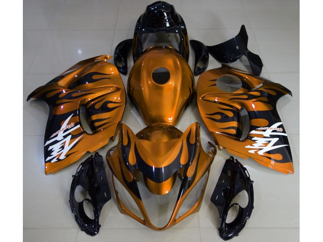 2008-2020 Orange Brillant & Noir GSXR 1300 Carénage Moto