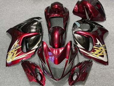 2008-2020 Rouge Profond & Or GSXR 1300 Carénage Moto