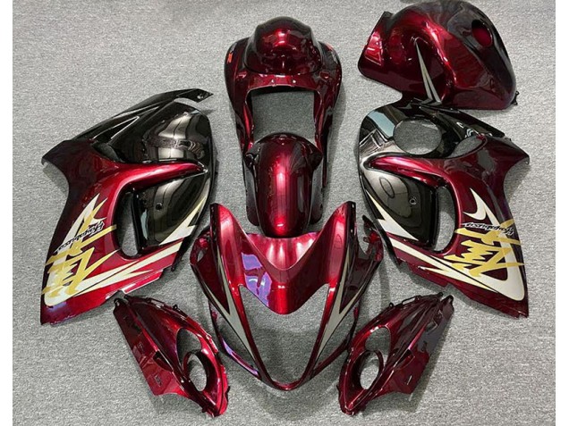 2008-2020 Rouge Profond & Or GSXR 1300 Carénage Moto