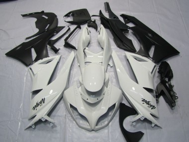 2009-2012 Blanc Brillant ZX6R Carénage Moto