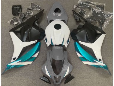 2009-2012 Gris Brillant Blanc & Bleu Clair CBR600RR Carénage Moto