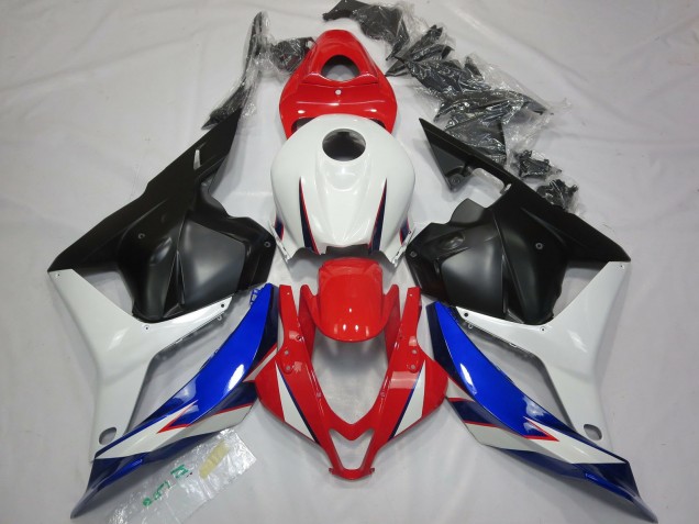 2009-2012 OEM Style Noir Blanc Rouge & Bleu CBR600RR Carénage Moto